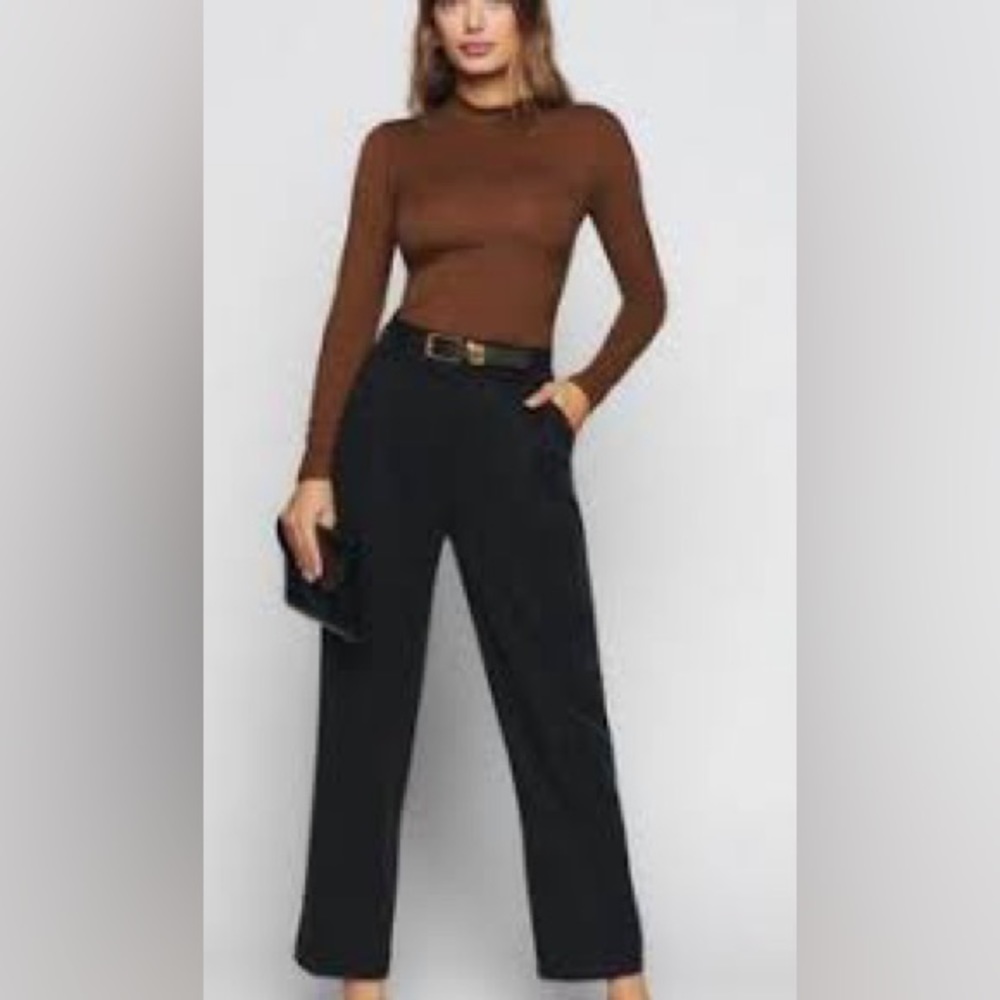 Reformation Bailey Knit Top NWT in Chestnut